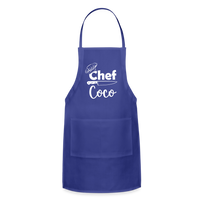 Chef Coco Adjustable Apron - royal blue