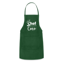 Chef Coco Adjustable Apron - forest green