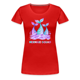 Mermaid Squad Women’s Premium T-Shirt - red