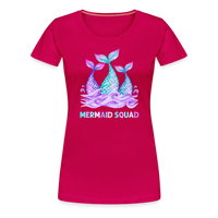 Mermaid Squad Women’s Premium T-Shirt - dark pink