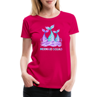 Mermaid Squad Women’s Premium T-Shirt - dark pink
