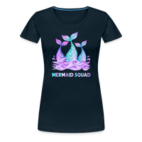 Mermaid Squad Women’s Premium T-Shirt - deep navy