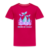 Mermaid Squad Toddler Premium T-Shirt - dark pink