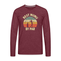 Best Nunu By Par Men's Premium Long Sleeve T-Shirt - heather burgundy