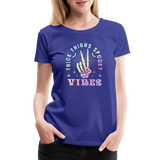 Thick Thighs Spooky Vibes Pastel Goth Women’s Premium T-Shirt - royal blue