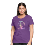 Thick Thighs Spooky Vibes Pastel Goth Women’s Premium T-Shirt - purple