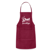 Brooklyn Chef Adjustable Apron - burgundy