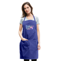 Hairdressers Bring Color to the World Adjustable Apron - royal blue