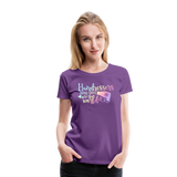 Hairdressers Bring Color to the World Women’s Premium T-Shirt - purple