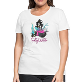 Salty Witch Mermaid Women’s Premium T-Shirt - white