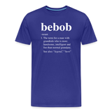 Bebob Definition Men's Premium T-Shirt - royal blue