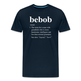 Bebob Definition Men's Premium T-Shirt - deep navy