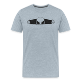 Peeking Grey Alien Men's Premium T-Shirt - heather ice blue