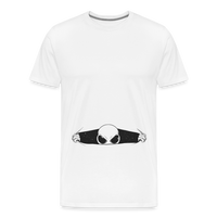 Alien Bursting Out of Stomach Men's Premium T-Shirt - white