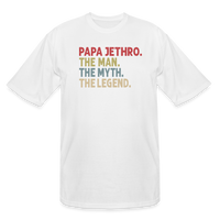 Papa Jethro the Man the Myth the Legend Men's Tall T-Shirt - white