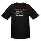 Papa Jethro the Man the Myth the Legend Men's Tall T-Shirt - black