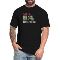 Baker the Man the Myth the Legend Men's Tall T-Shirt - black