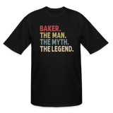 Baker the Man the Myth the Legend Men's Tall T-Shirt - black