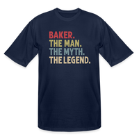 Baker the Man the Myth the Legend Men's Tall T-Shirt - navy