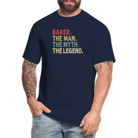 Baker the Man the Myth the Legend Men's Tall T-Shirt - navy