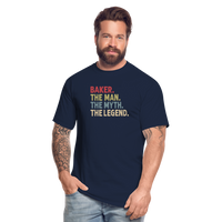 Baker the Man the Myth the Legend Men's Tall T-Shirt - navy