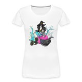 Mermaid Witch Women’s Premium Organic T-Shirt - white