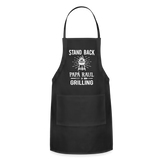 Stand Back Papa Raul Is Grilling Adjustable Apron - black