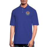 Best Doodle Dad Ever Men's Pique Polo Shirt - royal blue