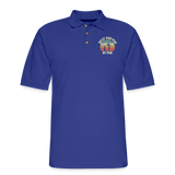 Best Pop Pop By Par Men's Pique Polo Shirt - royal blue