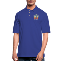 Best Pop Pop By Par Men's Pique Polo Shirt - royal blue