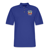 Best Poppy By Par Men's Pique Polo Shirt - royal blue
