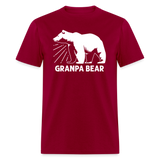 Grandpa Bear Unisex Classic T-Shirt - dark red