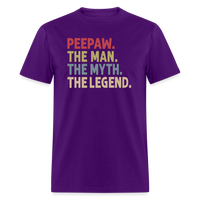 Peepaw the Man the Myth the Legend Unisex Classic T-Shirt - purple