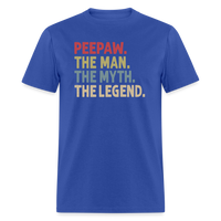 Peepaw the Man the Myth the Legend Unisex Classic T-Shirt - royal blue