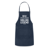 Rick the Man the Myth the Grilling Legend Adjustable Apron - navy