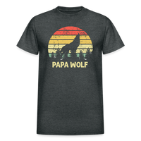 Papa Wolf Gildan Ultra Cotton Adult T-Shirt - deep heather