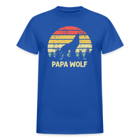 Papa Wolf Gildan Ultra Cotton Adult T-Shirt - royal blue