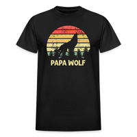 Papa Wolf Gildan Ultra Cotton Adult T-Shirt - black
