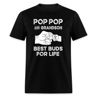 Pop Pop and Grandson Best Buds for Life Unisex Classic T-Shirt - black
