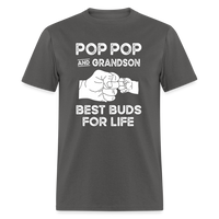 Pop Pop and Grandson Best Buds for Life Unisex Classic T-Shirt - charcoal