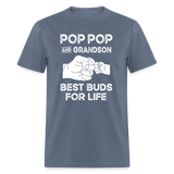 Pop Pop and Grandson Best Buds for Life Unisex Classic T-Shirt - denim