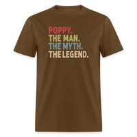 Poppy the Man the Myth the Legend Unisex Classic T-Shirt - brown