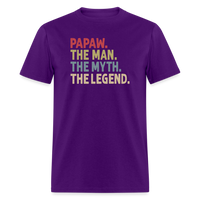 Papaw the Man the Myth the Legend Unisex Classic T-Shirt - purple