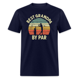 Best Grandpa By Par Unisex Classic T-Shirt - navy