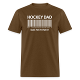 Hockey Dad Scan for Payment Unisex Classic T-Shirt - brown