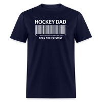 Hockey Dad Scan for Payment Unisex Classic T-Shirt - navy