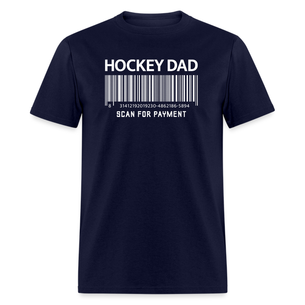 Hockey Dad Scan for Payment Unisex Classic T-Shirt - navy