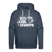 Reel Cool Grandpa Men’s Premium Hoodie - heather denim