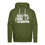 Reel Cool Grandpa Men’s Premium Hoodie - olive green