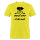 Every Snack You Make Schnauzer Unisex Classic T-Shirt - yellow